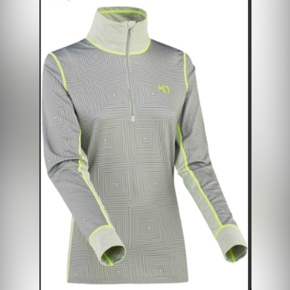 Kari Traa Tops - Kari Traa Womens Lune Half Zip baselayer longsleeve Size XL w/Chin Guard zip